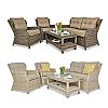 4 Stück Rattan Terrassenmöbel Garten Sofa Sets - 10C01W