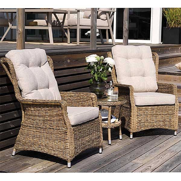 Patio Conversation Garden 3-tlg. Rattan-Möbel-Set - 10C01X