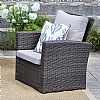 Patio-Garten-Sofa-Set aus Rattangeflecht - 10C01Z