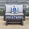 Patio-Garten-Sofa-Set aus Rattangeflecht - 10C01Z
