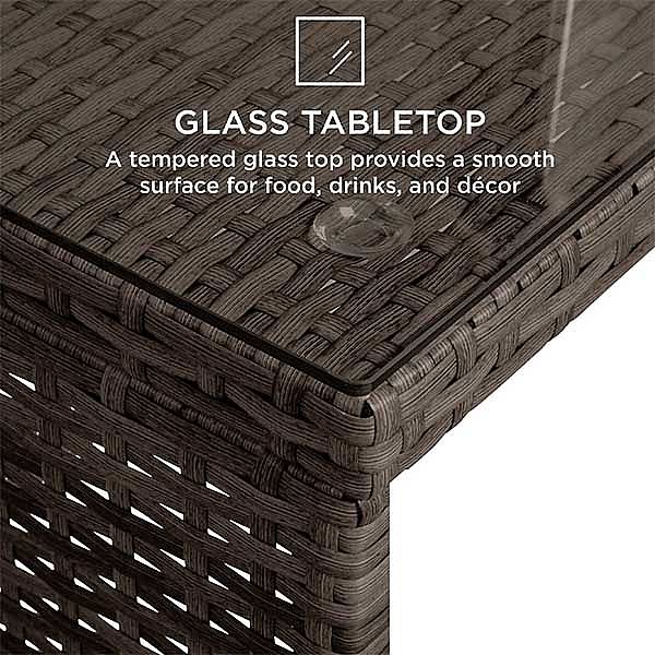 Geflochtene Rattan-Terrassen-Gesprächsmöbel-Sets - 10C02D