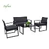 Wicker Outdoor 4-teilig Outdoor Tisch und Stuhl mit Couchtisch - 10C02E