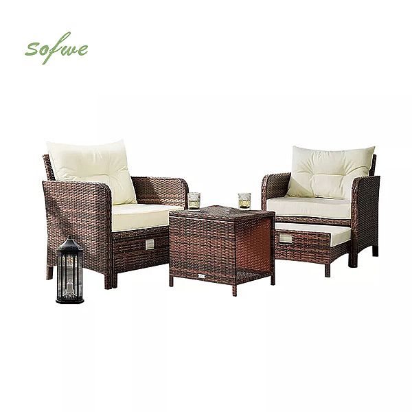 Großhandel 5-teiliges Rattan-Loungesessel-Set - 10C02L