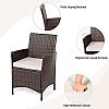 3 Stück Rattan Gartenmöbel Set Wicker Bar Tisch - 10C02S