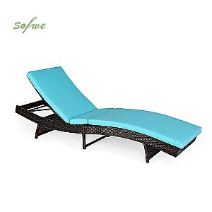 Outdoor Strand Sonnenbaden Rattan Lounge Stuhl
