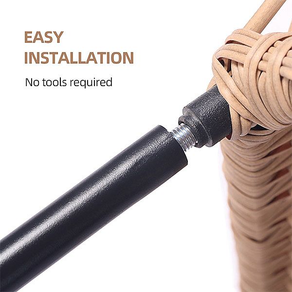 Luxuriöses 3-teiliges Balkon-Garten-Geflechtmöbel-Set - 10C03J