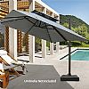 Sonnenschirmständer für die Terrasse mit Rollen - 12U02S
