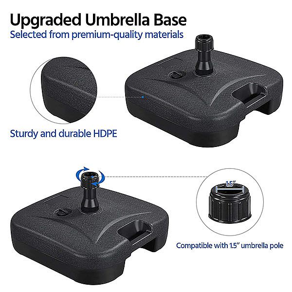 Wassergefüllter Schirmständer für den Außenbereich - 12U02X