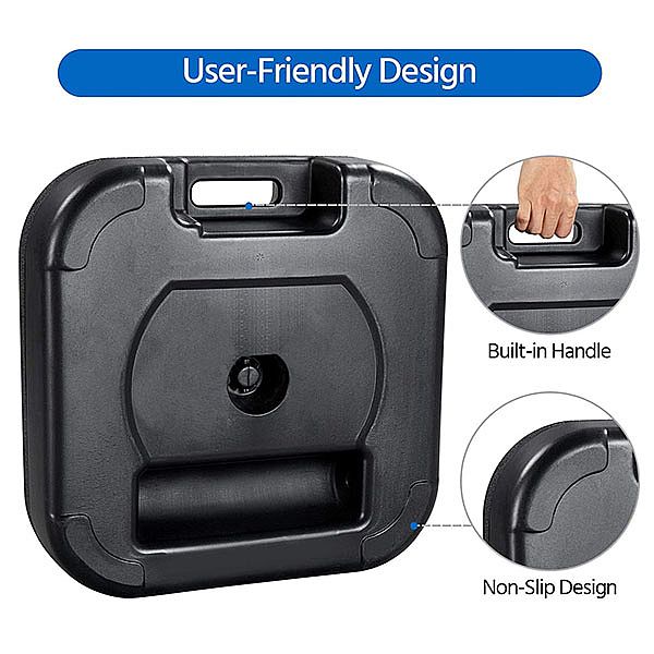 Wassergefüllter Schirmständer für den Außenbereich - 12U02X