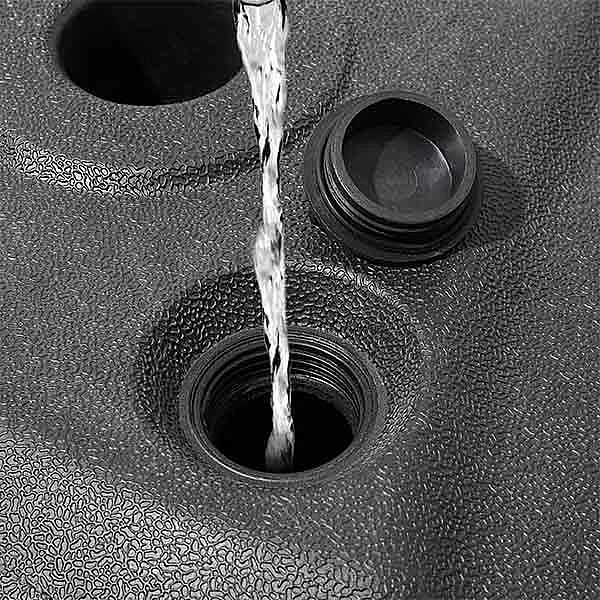 Befüllbarer freistehender Schirmständer aus Kunststoff - 12U02Z