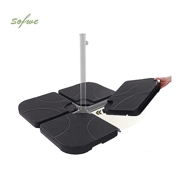 4-teilige robuste, freitragende, versetzte Sonnenschirmbasis - 12U03C