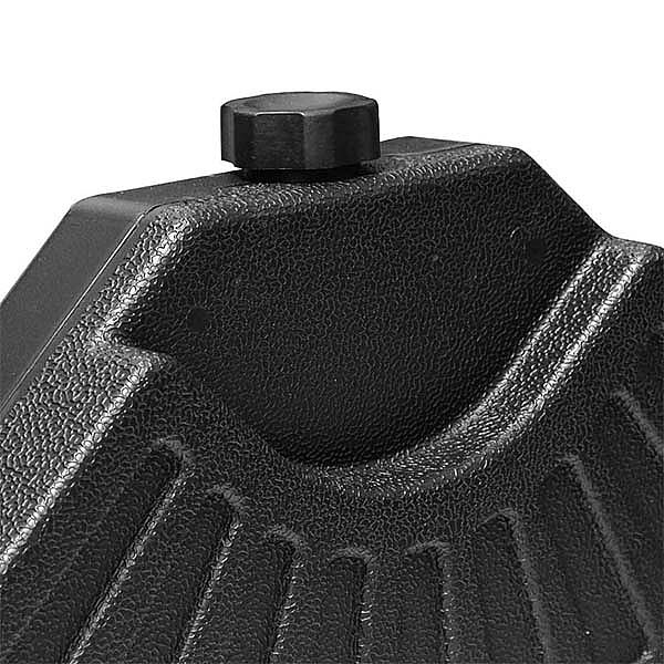 4 Stück fächerförmige, mit Wasser oder Sand gefüllte Schirmständer - 12U03E