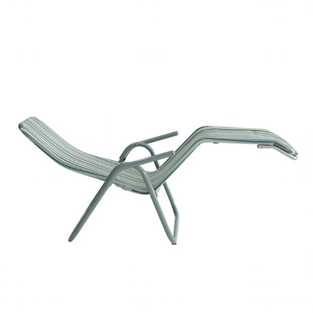 Stahl-Lounge-Sessel mit gebogenen Armlehnen - 11D14A