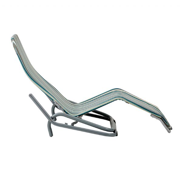 Stahl-Lounge-Sessel mit gebogenen Armlehnen - 11D14A