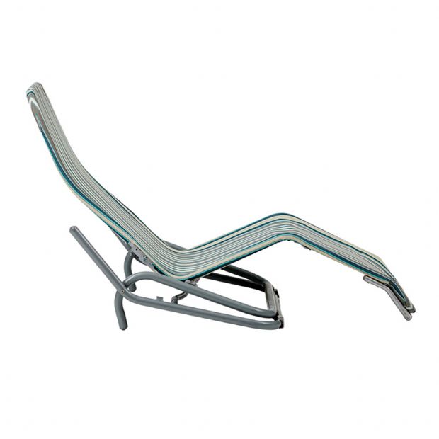 Stahl-Lounge-Sessel mit gebogenen Armlehnen - 11D14A