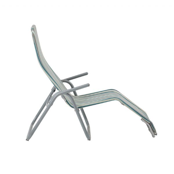 Stahl-Lounge-Sessel mit gebogenen Armlehnen - 11D14A