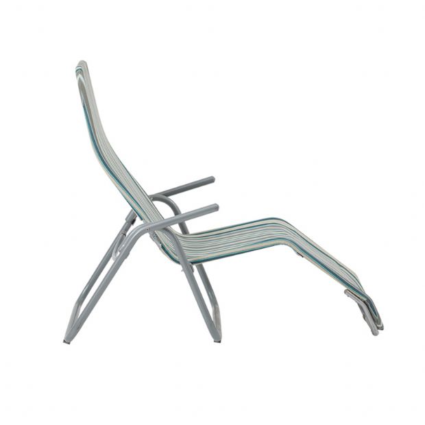 Stahl-Lounge-Sessel mit gebogenen Armlehnen - 11D14A
