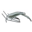 Stahl-Lounge-Sessel mit gebogenen Armlehnen - 11D14A