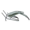 Stahl-Lounge-Sessel mit gebogenen Armlehnen - 11D14A