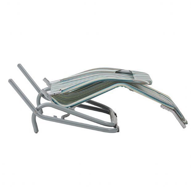 Stahl-Lounge-Sessel mit gebogenen Armlehnen - 11D14A
