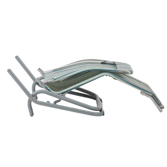 Stahl-Lounge-Sessel mit gebogenen Armlehnen - 11D14A