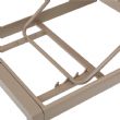 Verstellbarer Liegestuhl aus Aluminium, Kunststoff und Holz mit Rollen - 11D14G