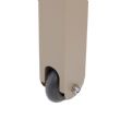 Verstellbarer Liegestuhl aus Aluminium, Kunststoff und Holz mit Rollen - 11D14G