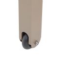 Verstellbarer Liegestuhl aus Aluminium, Kunststoff und Holz mit Rollen - 11D14G