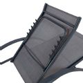 Verstellbarer Liegestuhl aus Aluminium mit S-förmigen Armlehnen - 11D14I