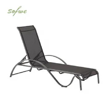 Verstellbarer Loungesessel aus Eisen mit...