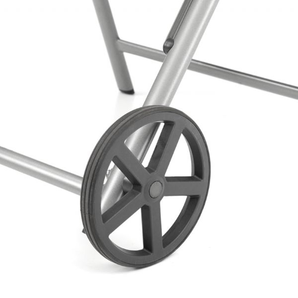 Aluminium-Textilene-Liegestuhl mit Rollen und Kissen - 11D14K