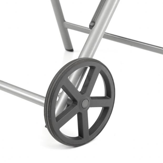 Aluminium-Textilene-Liegestuhl mit Rollen und Kissen - 11D14K