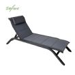 Verstellbare Rückenlehne Outdoor-Sonnenliege mit Aluminiumlegierungsrahmen und Netzgewebe - 11D25A