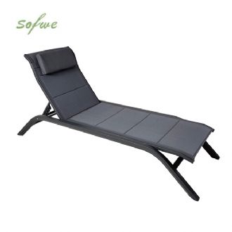 Verstellbare Rückenlehne Outdoor-Sonnenliege mit...