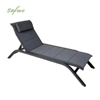 Verstellbare Rückenlehne Outdoor-Sonnenliege mit...