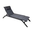 Verstellbare Rückenlehne Outdoor-Sonnenliege mit Aluminiumlegierungsrahmen und Netzgewebe - 11D25A