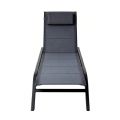 Verstellbare Rückenlehne Outdoor-Sonnenliege mit Aluminiumlegierungsrahmen und Netzgewebe - 11D25A