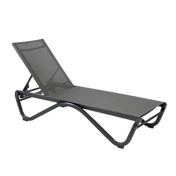 Outdoor-Sonnenliege mit W-förmigem Aluminiumgestell - 11D25B