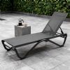 Outdoor-Sonnenliege mit W-förmigem Aluminiumgestell - 11D25B