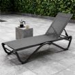 Outdoor-Sonnenliege mit W-förmigem Aluminiumgestell - 11D25B
