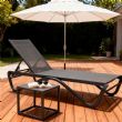 Outdoor-Sonnenliege mit W-förmigem Aluminiumgestell - 11D25B