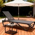 Outdoor-Sonnenliege mit W-förmigem Aluminiumgestell - 11D25B