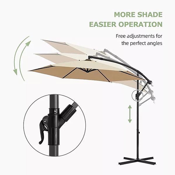 Outdoor Offset hängende Sonnenschirm Patio Regenschirme Großhandel - 11U01R