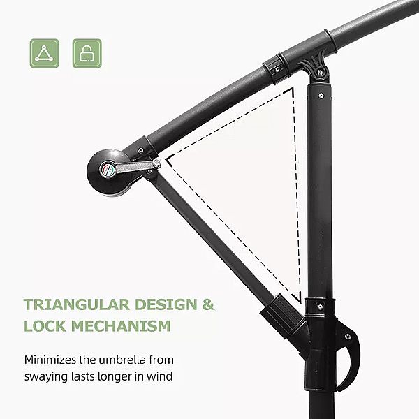 Outdoor Offset hängende Sonnenschirm Patio Regenschirme Großhandel - 11U01R