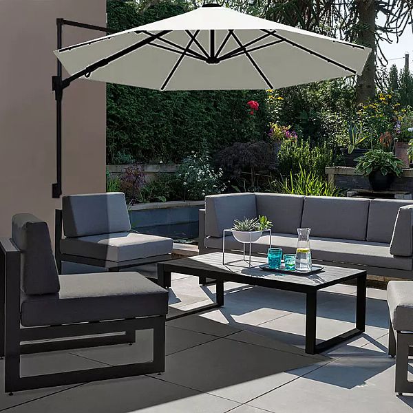 10ft wandmontierten Terrassenschirm mit Metallstangen Großhandel - 11U02D